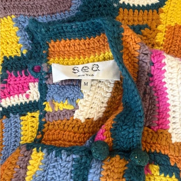 Sea New York Coty hand crochet vest, M - Picture 7 of 7